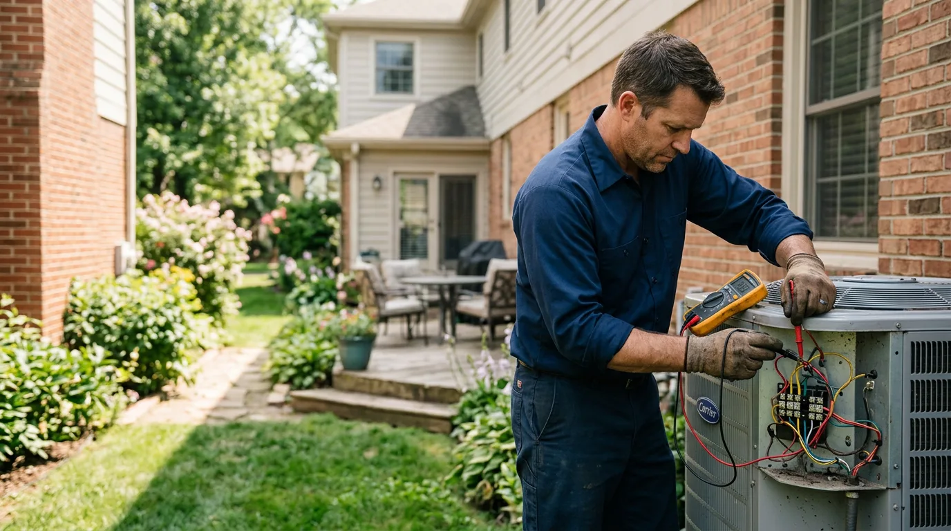 HVAC technician working near Dryden, TX